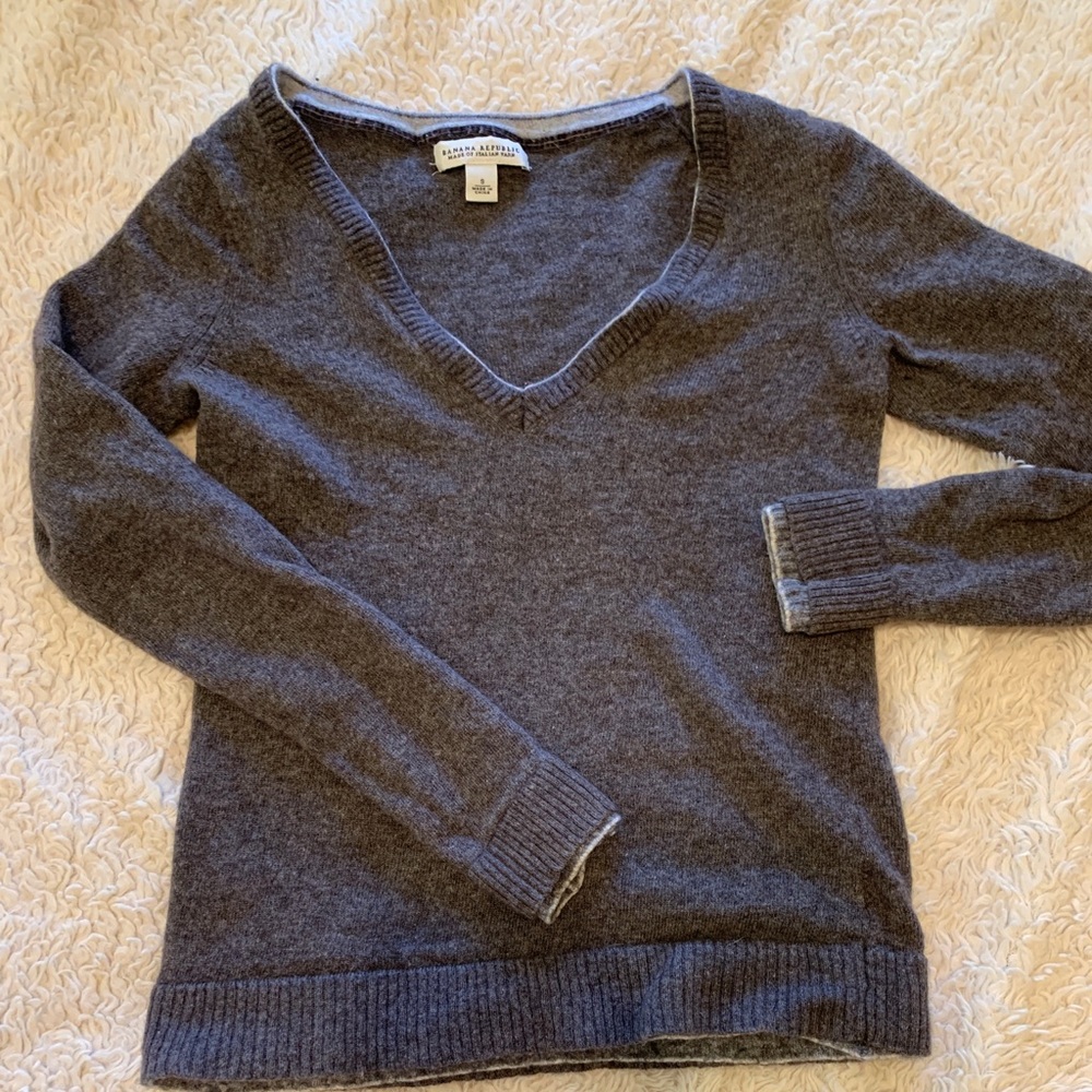 Banana Republic Cozy Grey Sweater Banana
